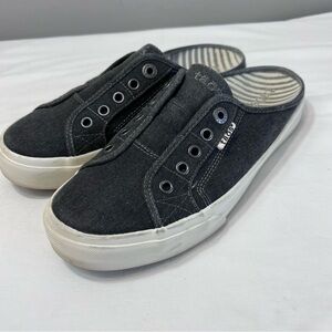 Taos euc gray EZ Soul star gray slip on mule open back sneakers size 8.5